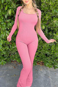 THUMB SLEEVES BODYCON JUMPSUITS