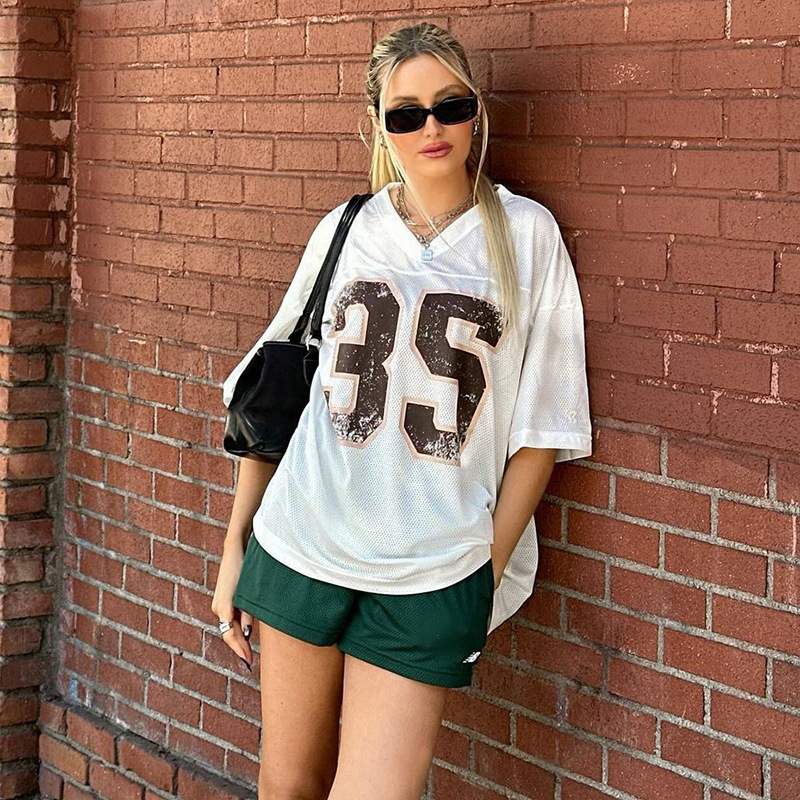 STREET WOMEN S DIGITAL PRINTING SPORTS QUICK DRYING T SHIRT LOOSE V NECK PULLOVER TOP