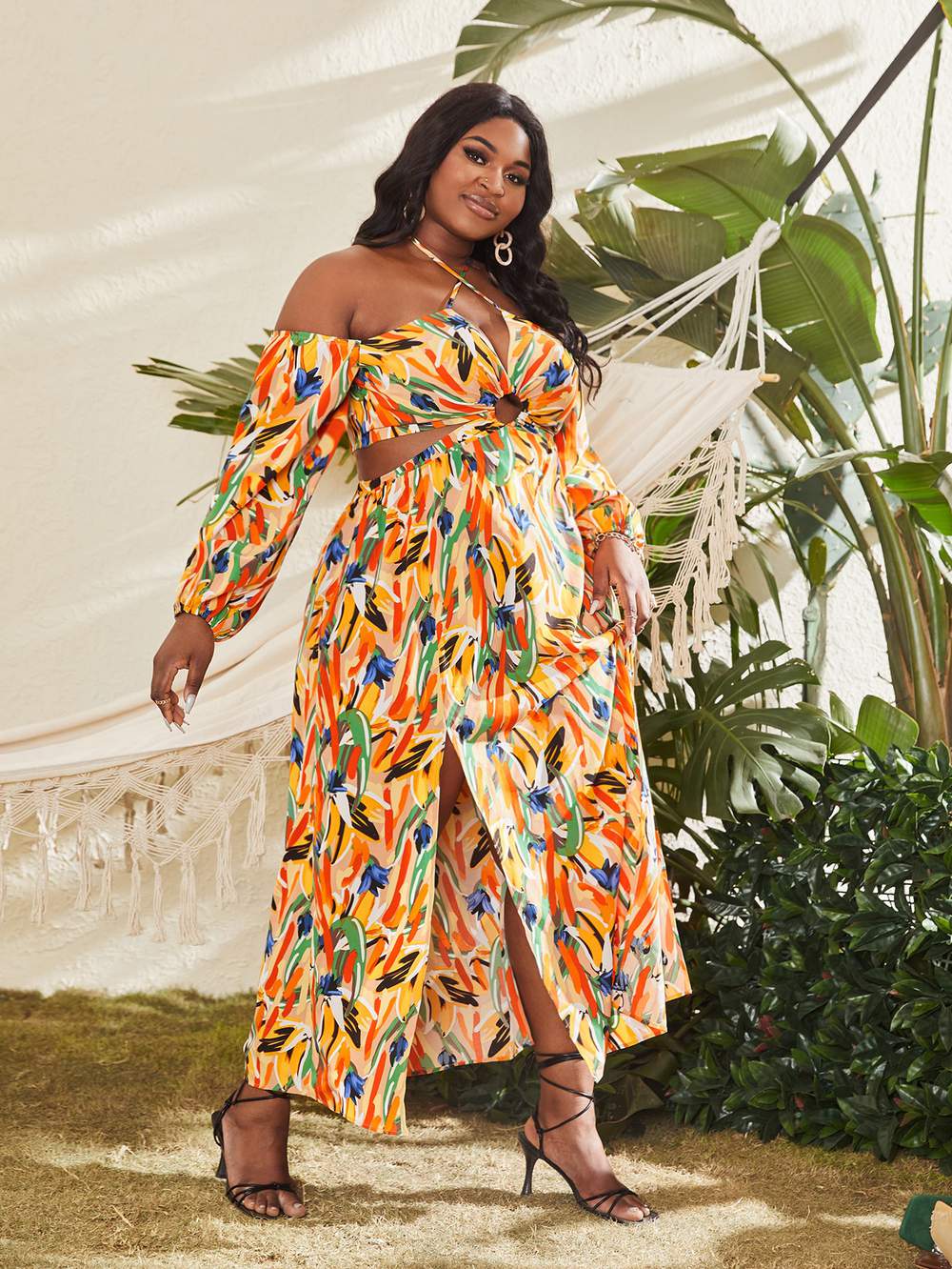 Floral Print Dress, Summer Vacation Outfit