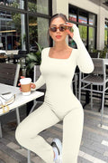 THUMB SLEEVES BODYCON JUMPSUITS