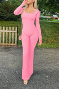 THUMB SLEEVES BODYCON JUMPSUITS