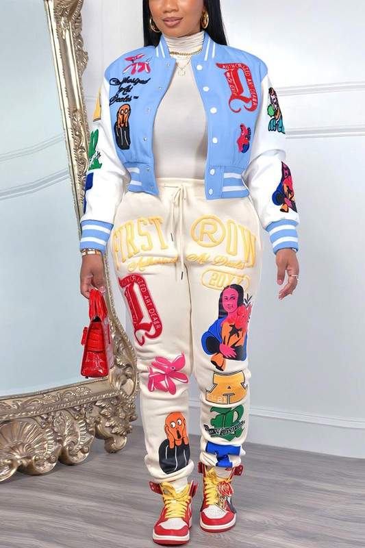LETTER LONG SLEEVE JACKET