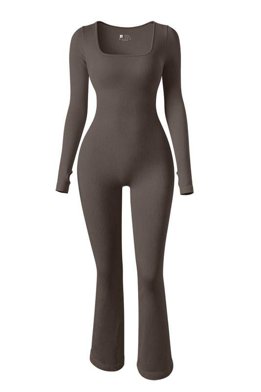 THUMB SLEEVES BODYCON JUMPSUITS