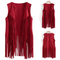  TASSEL VEST SLEEVELESS CARDIGAN TRENDY
