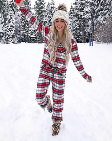 Holiday Sleepwear: Plaid Two-Piece Set
