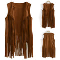 TASSEL VEST SLEEVELESS CARDIGAN TRENDY