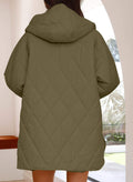 JACKET  DIAMOND QUILTED HOODED LIGHTWEIGHT JACKET FOR WOMEN