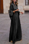 FLOWY DIAMOND PATTERN MAXI DRESS