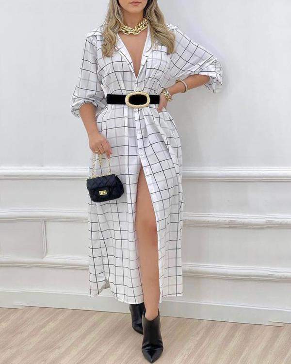 Elegant Button Down Dress - Stylish Chic