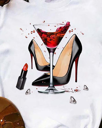 Women’s Apparel: Trendy Drink T-Shirt