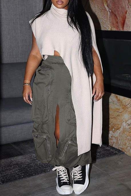 CARGO SPLIT SKIRT
