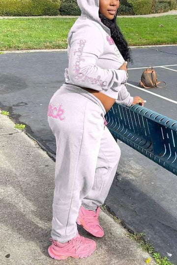 HOODIE JACKET TRACKSUIT SET