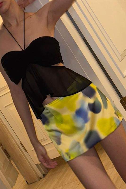 FLORAL MINI SKIRT