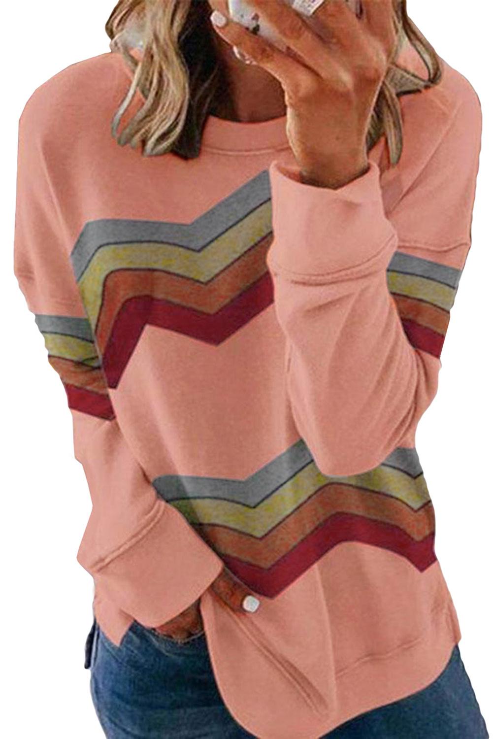 Womens Fall Fashion Color Block Sweater
