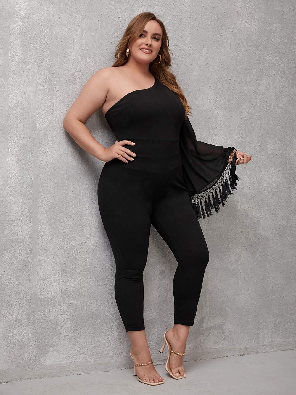 Fringe-Detail One-Piece Jumpsuit