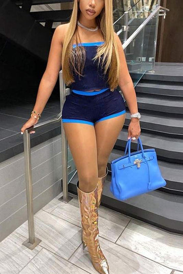 TUBE TOP AND SHORTS SET