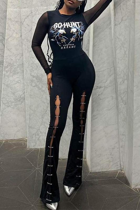 GRAPHIC DESIGN LONG SLEEVE JUMPSUIT
