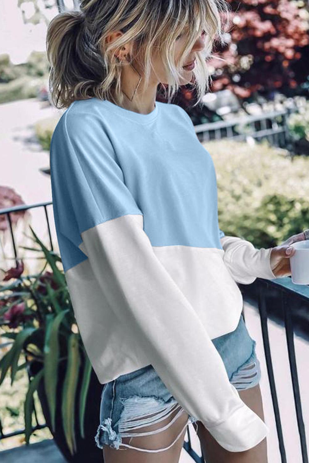 Color Block Sweatshirt for Women