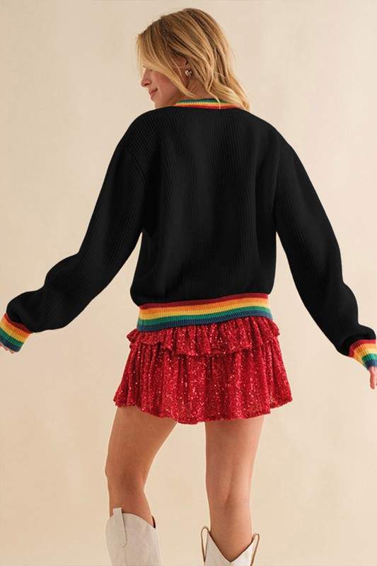 MULTICOLOR STRIPED SWEATER