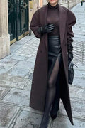 LONGLINE WOOL BLEND COAT