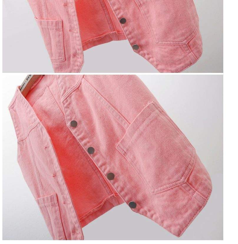 V NECK DENIM VEST  CELEBRITY  VEST TOP WAISTCOAT
