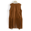  TASSEL VEST SLEEVELESS CARDIGAN TRENDY