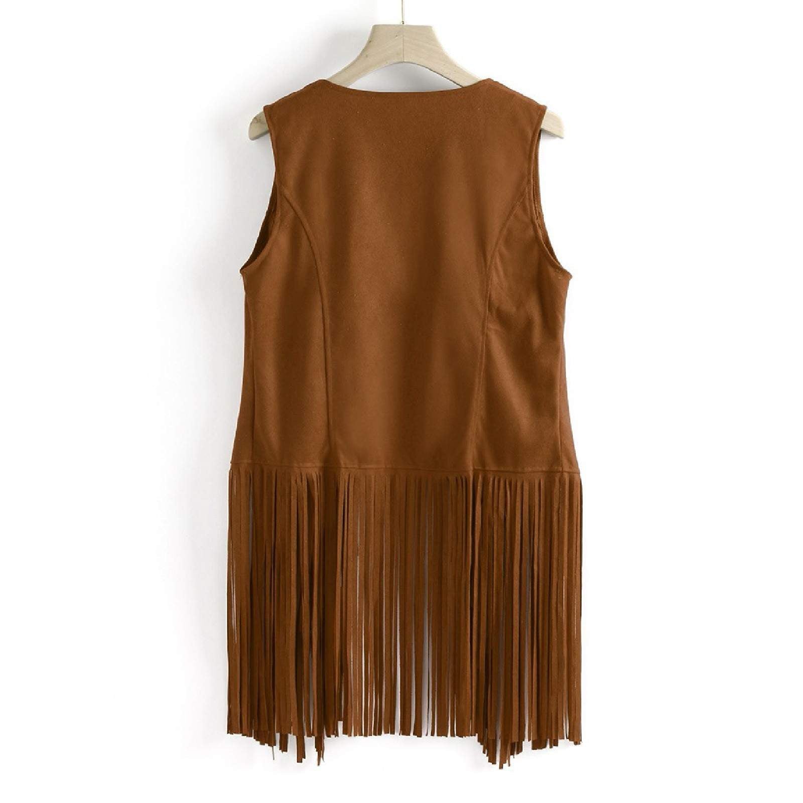 TASSEL VEST SLEEVELESS CARDIGAN TRENDY