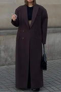 LONGLINE WOOL BLEND COAT