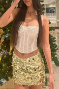 SEQUIN MINI SKIRT