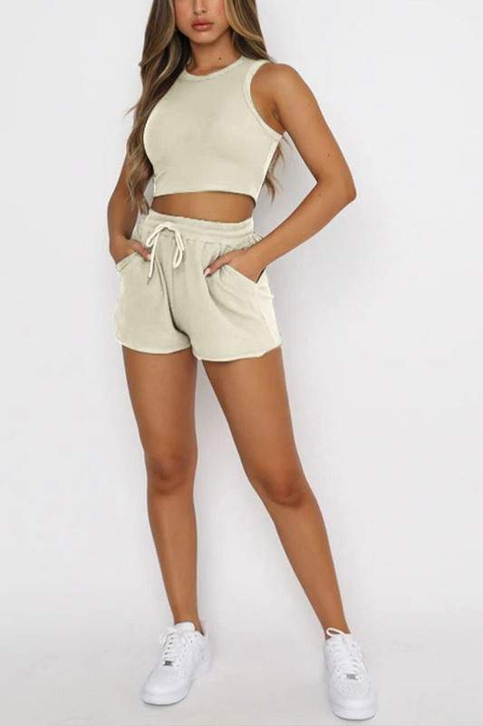 TANK TOP JOGGER SHORTS SET