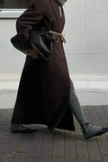 LONGLINE WOOL BLEND COAT