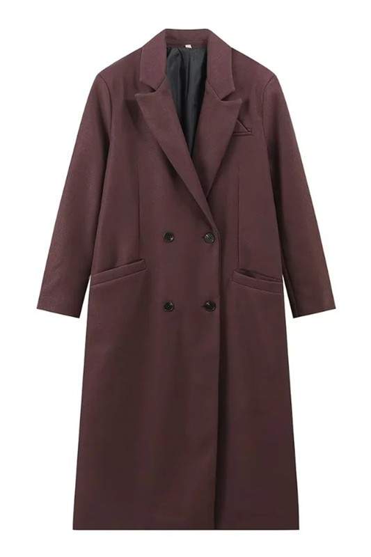 LONGLINE WOOL BLEND COAT