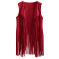  TASSEL VEST SLEEVELESS CARDIGAN TRENDY