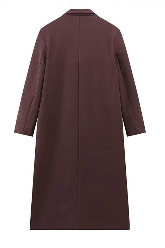 LONGLINE WOOL BLEND COAT