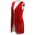  TASSEL VEST SLEEVELESS CARDIGAN TRENDY