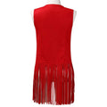 TASSEL VEST SLEEVELESS CARDIGAN TRENDY