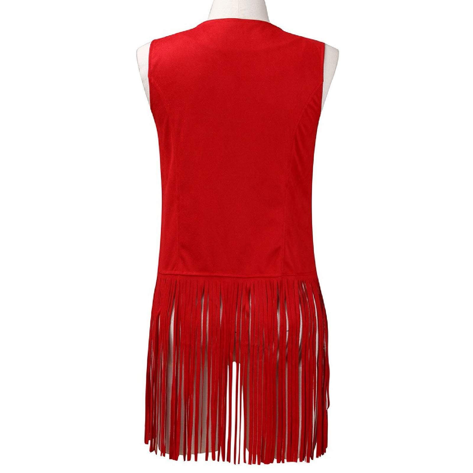  TASSEL VEST SLEEVELESS CARDIGAN TRENDY