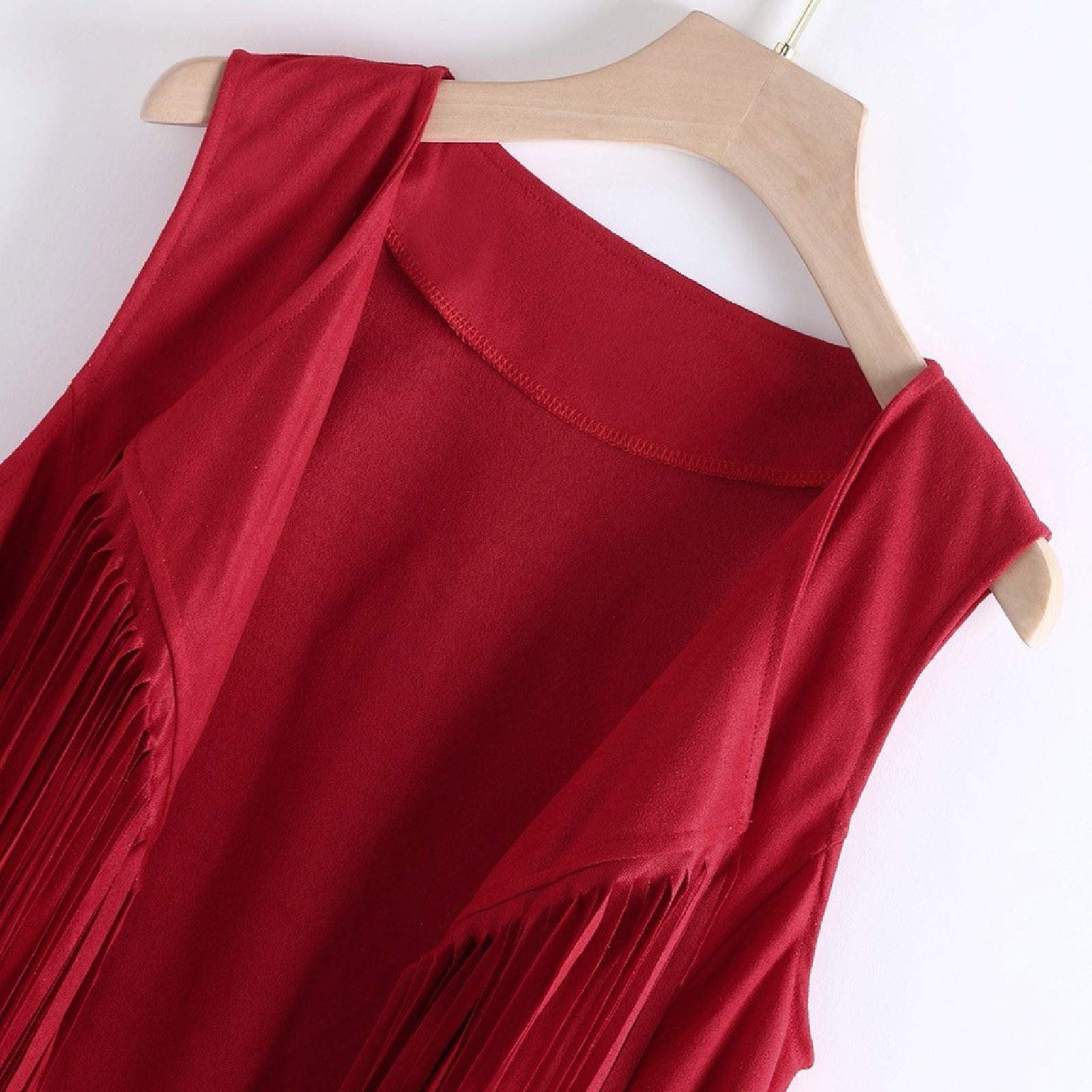  TASSEL VEST SLEEVELESS CARDIGAN TRENDY