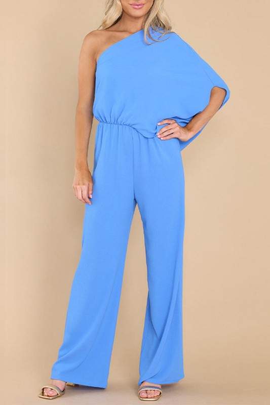 ONE SHOULDER CASUAL JUMPSUITS