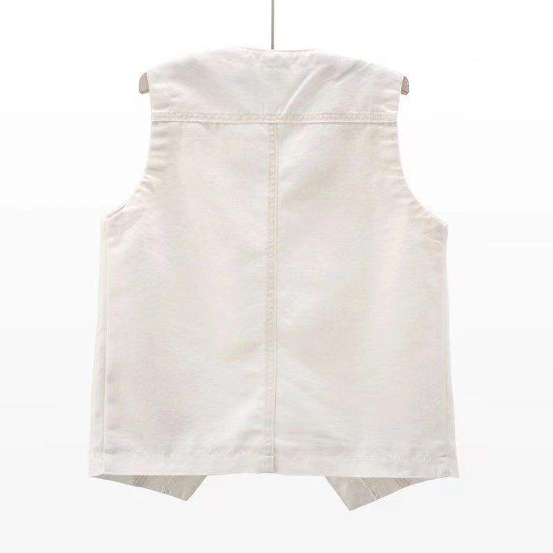  V NECK DENIM VEST  CELEBRITY  VEST TOP WAISTCOAT