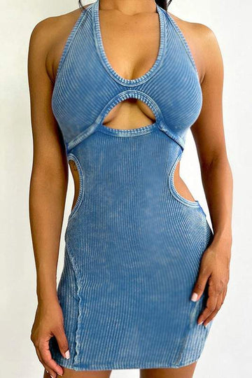 HALTER MINI DRESS