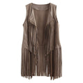  TASSEL VEST SLEEVELESS CARDIGAN TRENDY