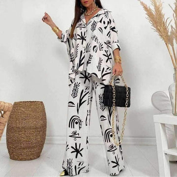 Printed Top and Pants: Trendy Loungewear