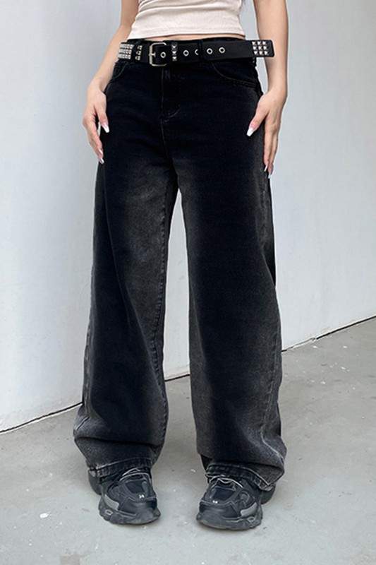 TIE DYE DENIM LONG JEANS