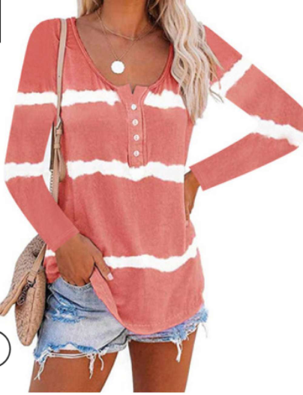 Casual Henley Top, Relaxed Fit Shirt