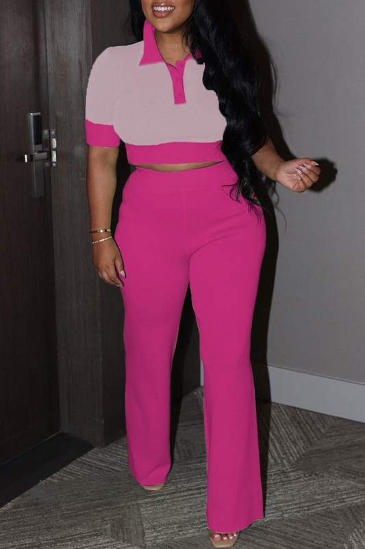 Chic High-Waisted Flared Pants & Top