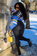 PATCHWORK ZIPPER PUFFER JACKET