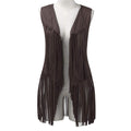  TASSEL VEST SLEEVELESS CARDIGAN TRENDY