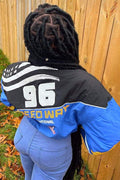 PATCHWORK ZIPPER PUFFER JACKET