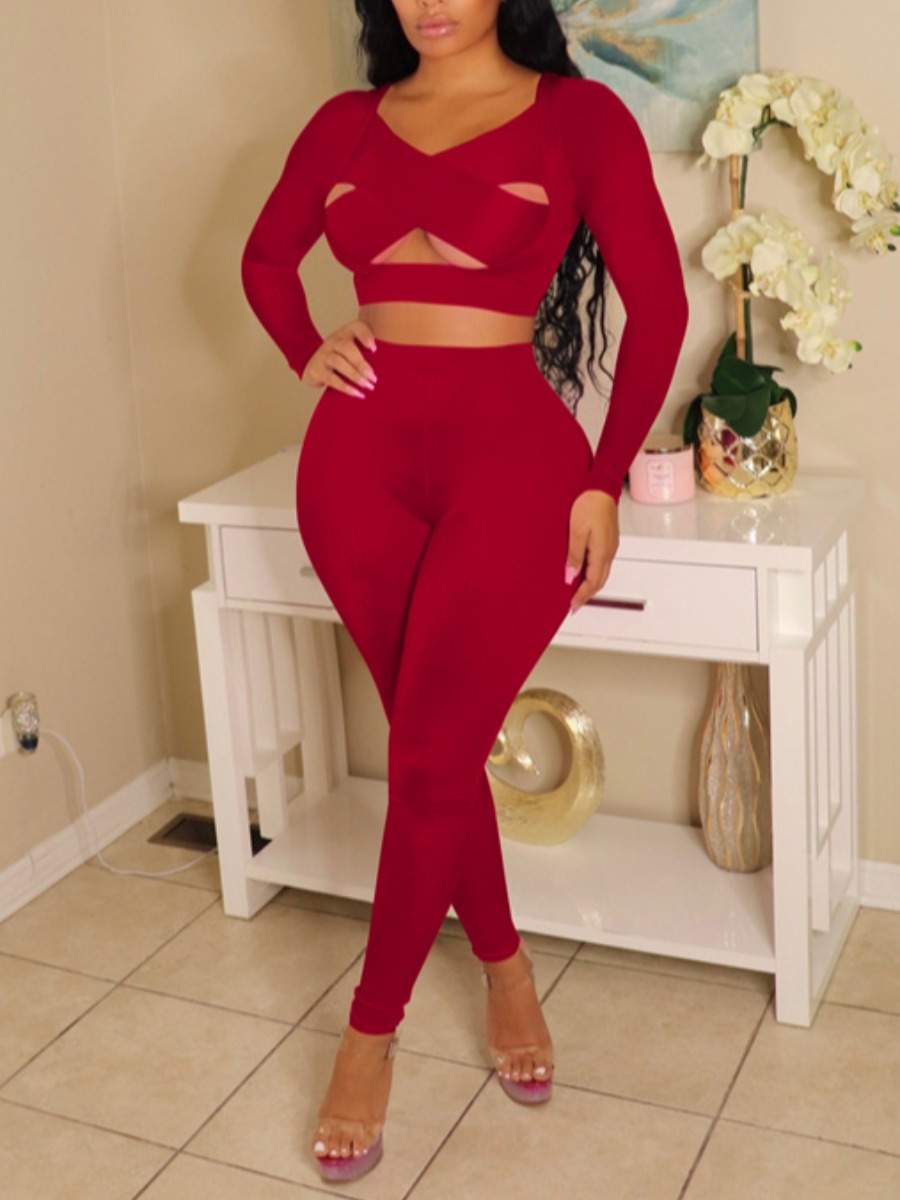 Bodycon Set: Trendy Active Wear Outfit